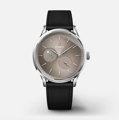 Montre Charlie Paris : Initial 36 Jour/Nuit Taupe