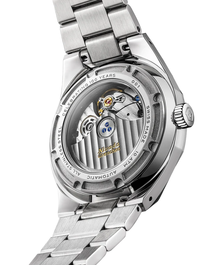 Montre Nivada Grenchen : F77 MKII Azurite Édition Limitée 100 ans