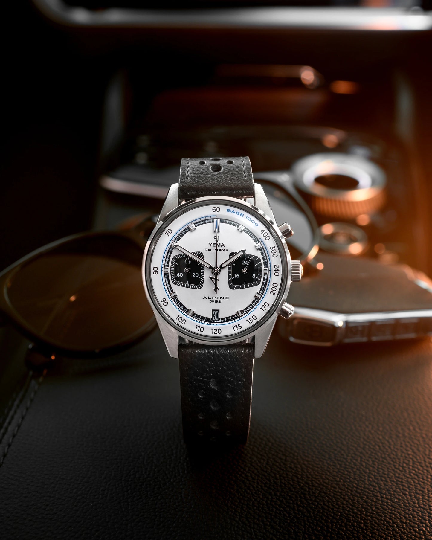 YEMA : RALLYGRAF MECA-QUARTZ ALPINE BLANC