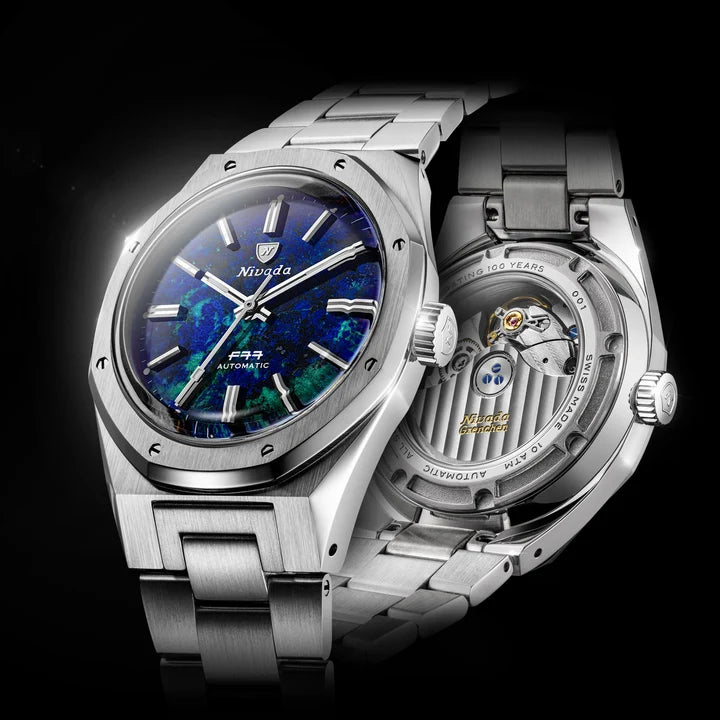 Montre Nivada Grenchen : F77 MKII Azurite Édition Limitée 100 ans