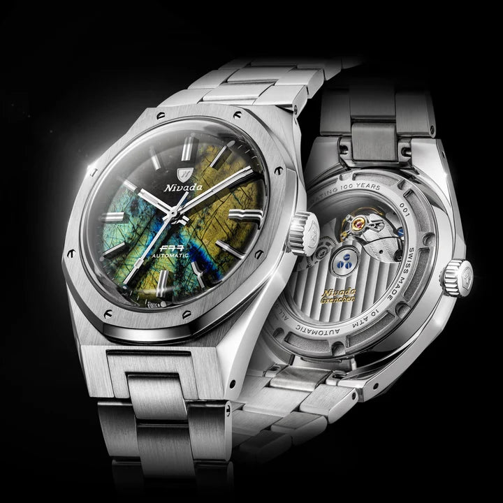 Montre Nivada Grenchen : F77 MKII Labradorite Édition Limitée 100 ans
