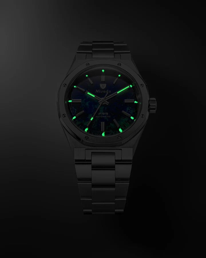 Montre Nivada Grenchen : F77 MKII Azurite Édition Limitée 100 ans