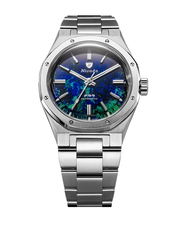 Montre Nivada Grenchen : F77 MKII Azurite Édition Limitée 100 ans