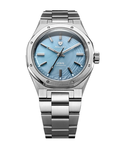 Montre Nivada Grenchen : F77 MKII Agate Bleue Édition Limitée 100 ans