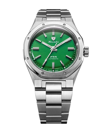 Montre Nivada Grenchen : F77 MKII Jade Édition Limitée 100 ans