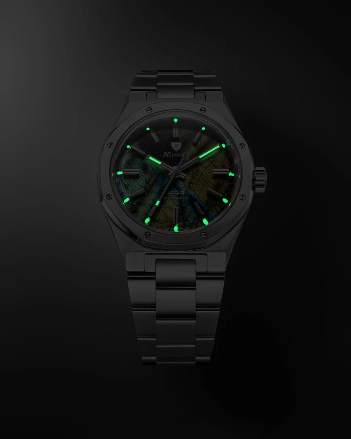 Montre Nivada Grenchen : F77 MKII Labradorite Édition Limitée 100 ans