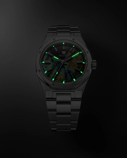 Montre Nivada Grenchen : F77 MKII Labradorite Édition Limitée 100 ans