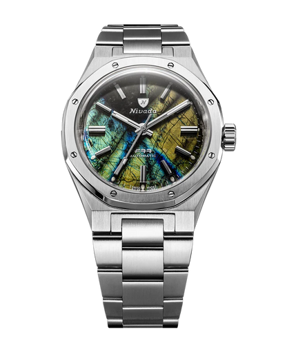 Montre Nivada Grenchen : F77 MKII Labradorite Édition Limitée 100 ans