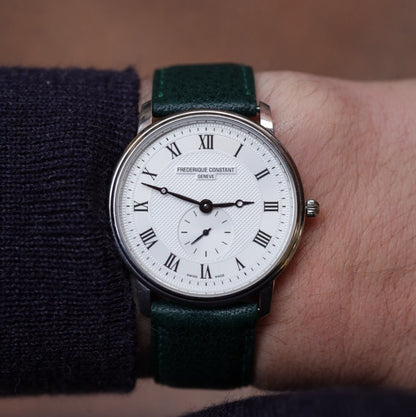 MONTRE FREDERIQUE CONSTANT : SLIMLINE BLANCHE QUARTZ