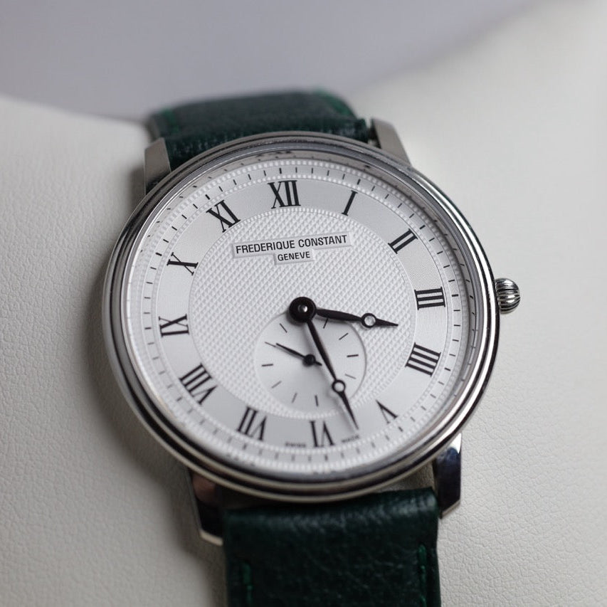 MONTRE FREDERIQUE CONSTANT : SLIMLINE BLANCHE QUARTZ
