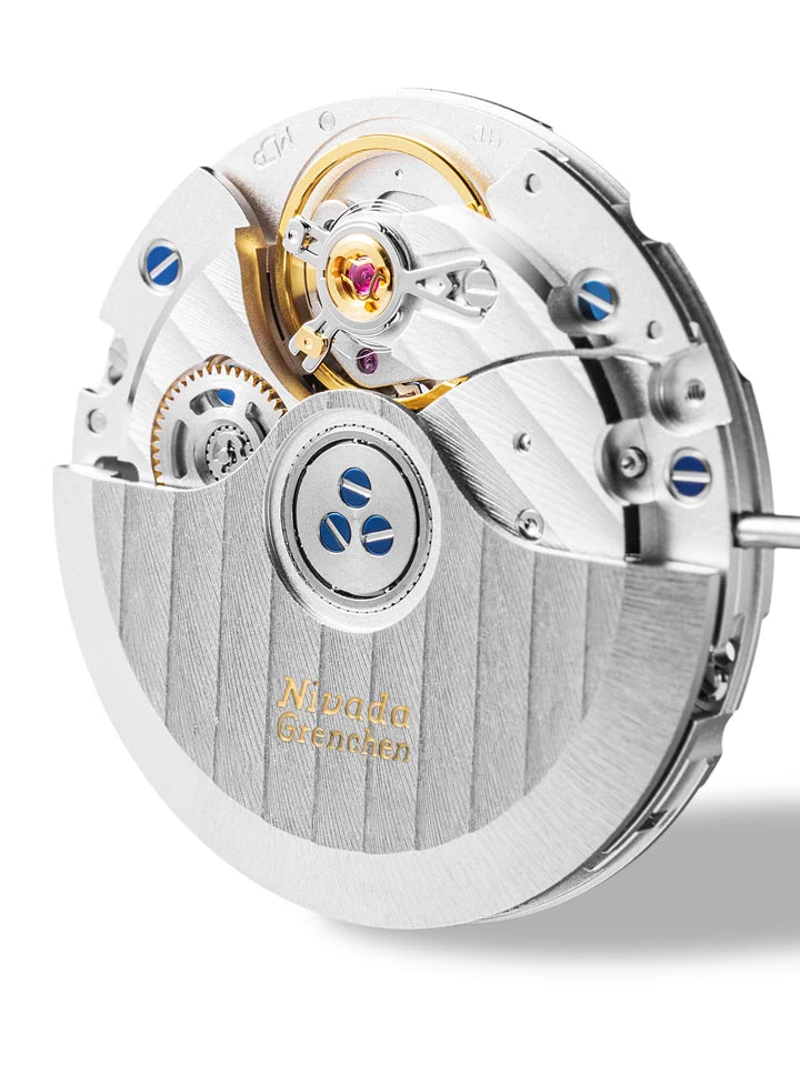 Montre Nivada Grenchen : F77 MKII Opale Noire Édition Limitée 100 ans
