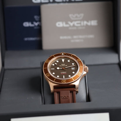 MONTRE GLYCINE : COMBAT SUB 42 BRONZE