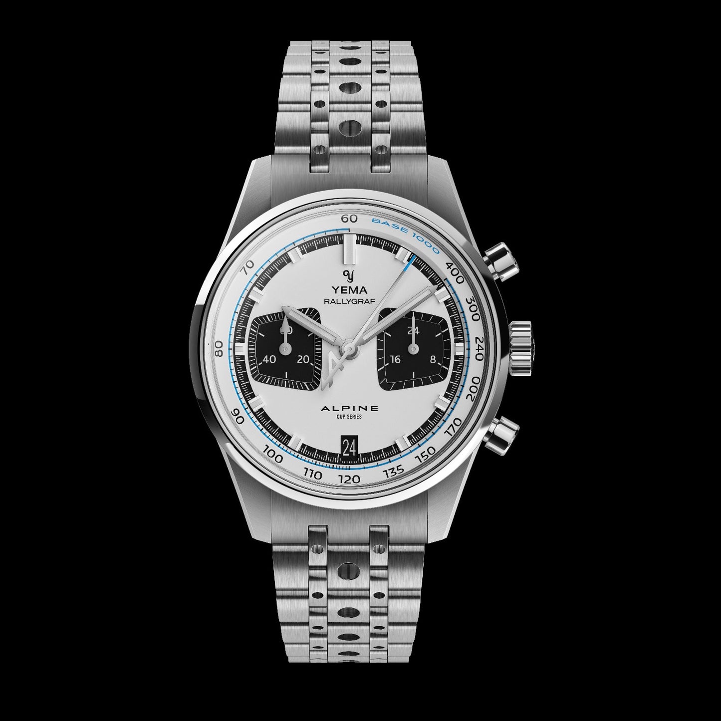 YEMA : RALLYGRAF MECA-QUARTZ ALPINE BLANC