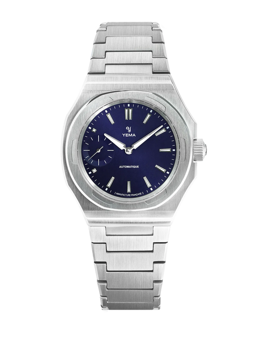 YEMA WATCH: WRISTMASTER SLIM SMALL SECONDS BLUE 29CM