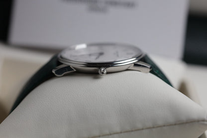 MONTRE FREDERIQUE CONSTANT : SLIMLINE BLANCHE QUARTZ