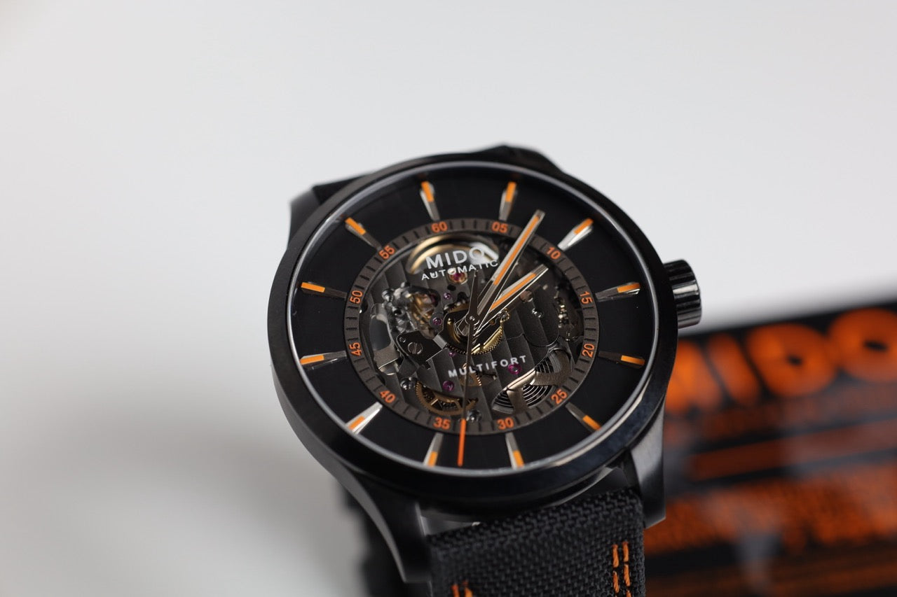 RELOJ MIDO: MULTIFORT SKELETON VERTIGO M038.436.37.051.00