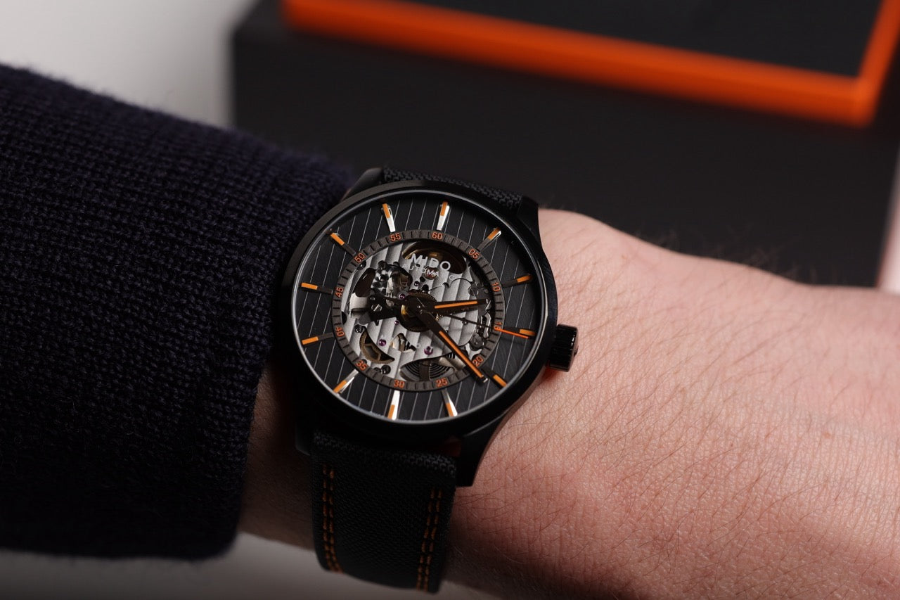 RELOJ MIDO: MULTIFORT SKELETON VERTIGO M038.436.37.051.00