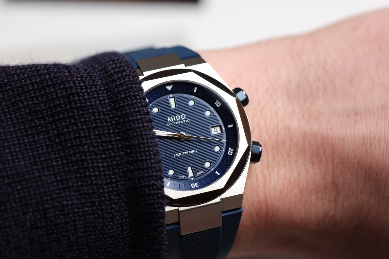 MONTRE MIDO : MULTIFORT 8 TWO CROWNS BLEU M047.507.17.041.00