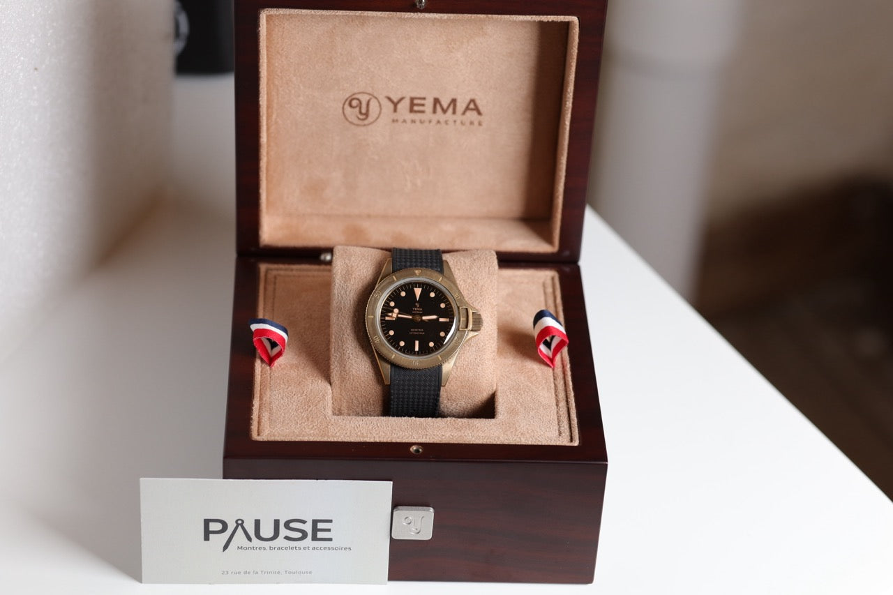 MONTRE YEMA : SUPERMAN BRONZE CMM.10 NOIR