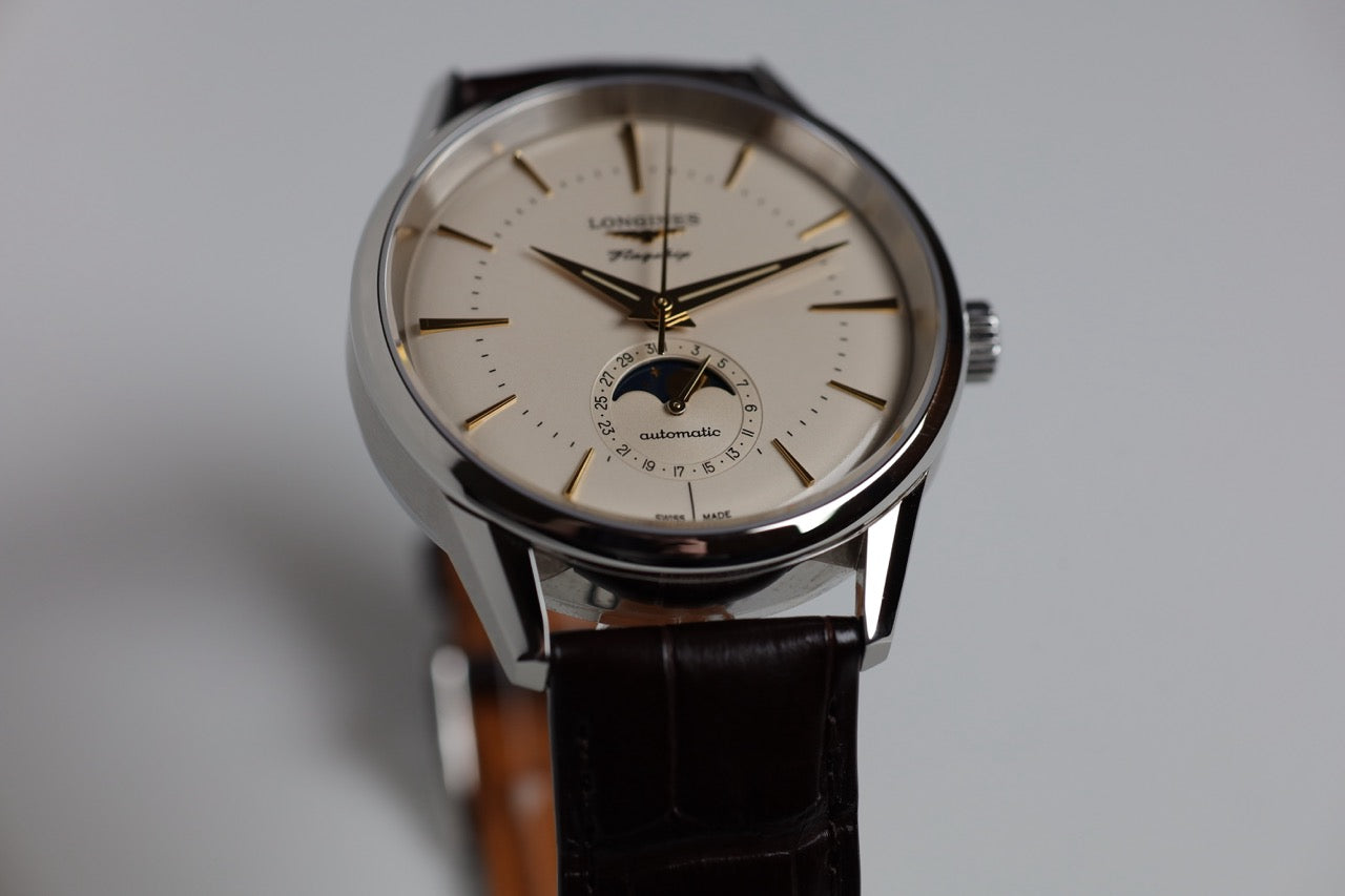 LONGINES WATCH: FLAGSHIP HERITAGE MOONPHASE 38.5 MM L4.815.4.78.2
