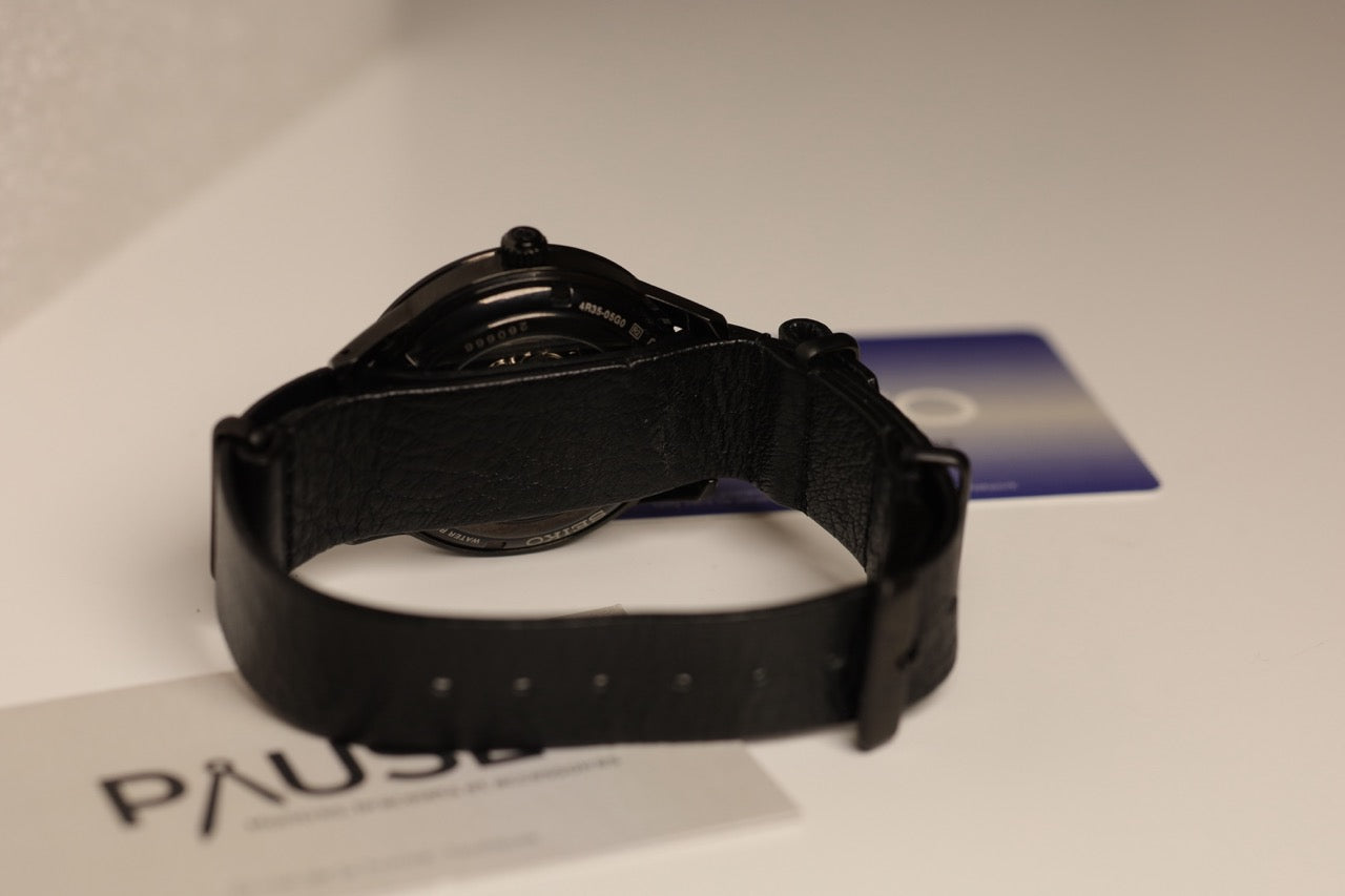 MONTRE SEIKO : PRESAGE 60S AUTOMATIQUE NOIRE SRPH95J1