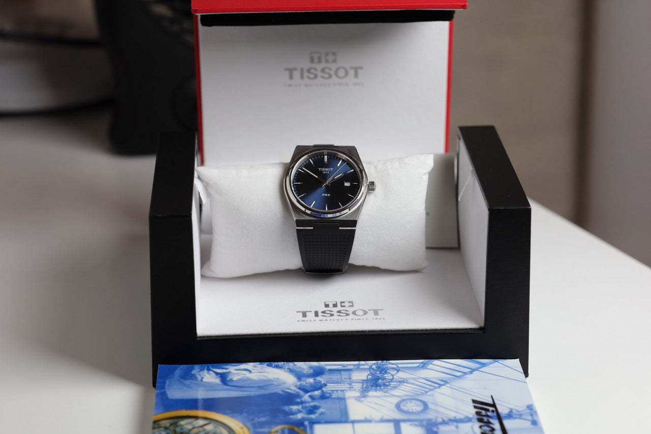 TISSOT WATCH: PRX QUARTZ BLUE T1374101704100