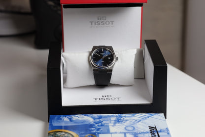 TISSOT WATCH: PRX QUARTZ BLUE T1374101704100