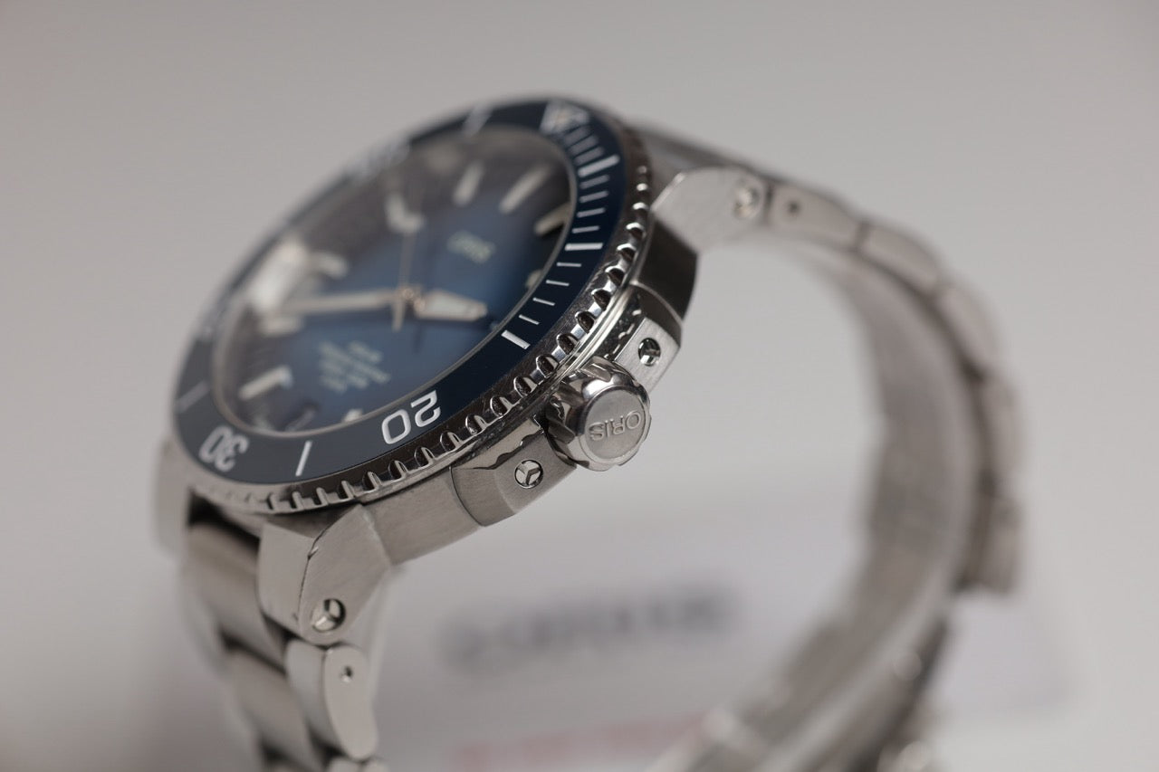 Montre Oris : Aquis Date Bleu Calibre 400 Manufacture 01 400 7763 4135 07 8 24 09PEB