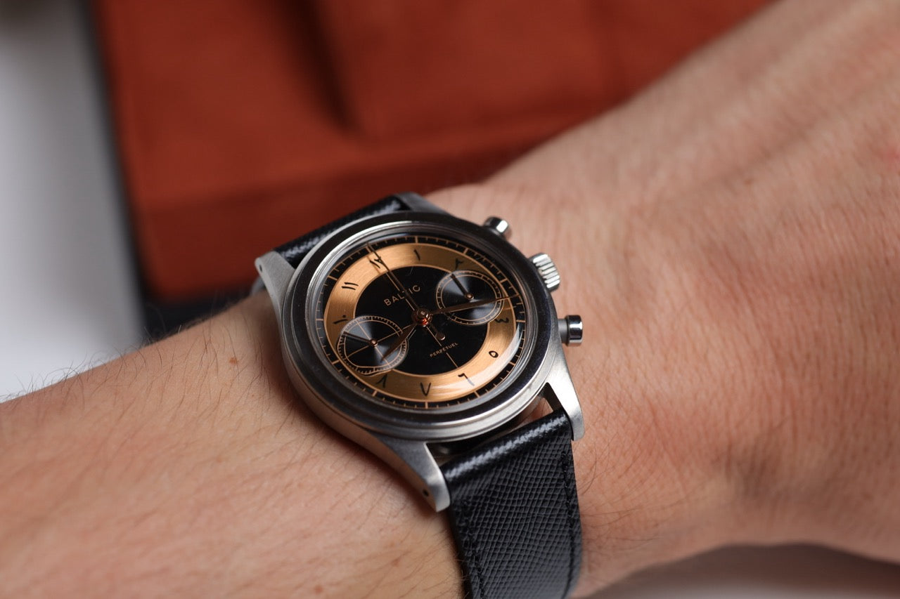 Reloj Baltic x Perpetuel: HMS Titane Bicompax Edición Limitada nº 17/71