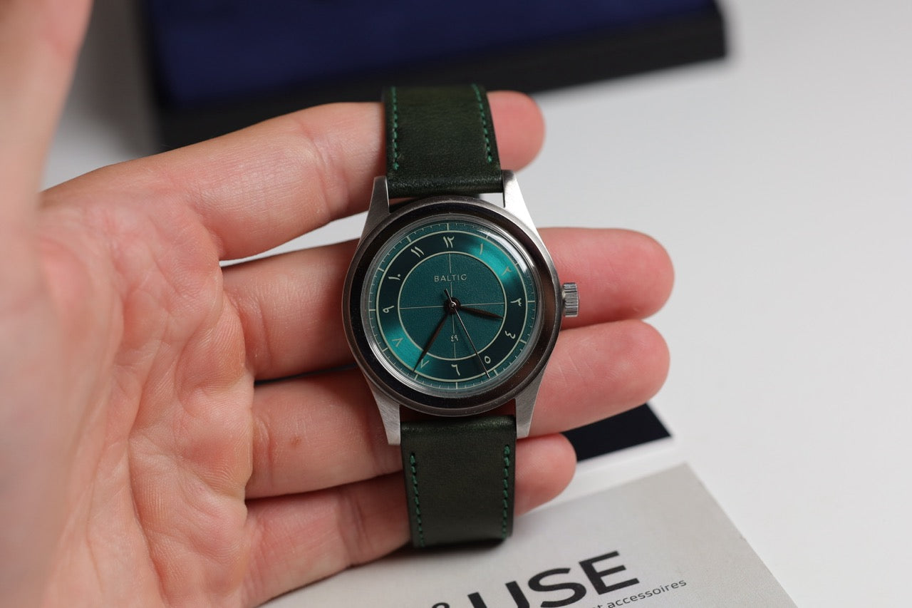 Montre Baltic x Perpetuel : HMS 002 Vert Édition Limitée n°19/71
