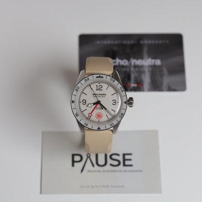 Montre Echo/Neutra : Cortina 1956 GMT Ivoire