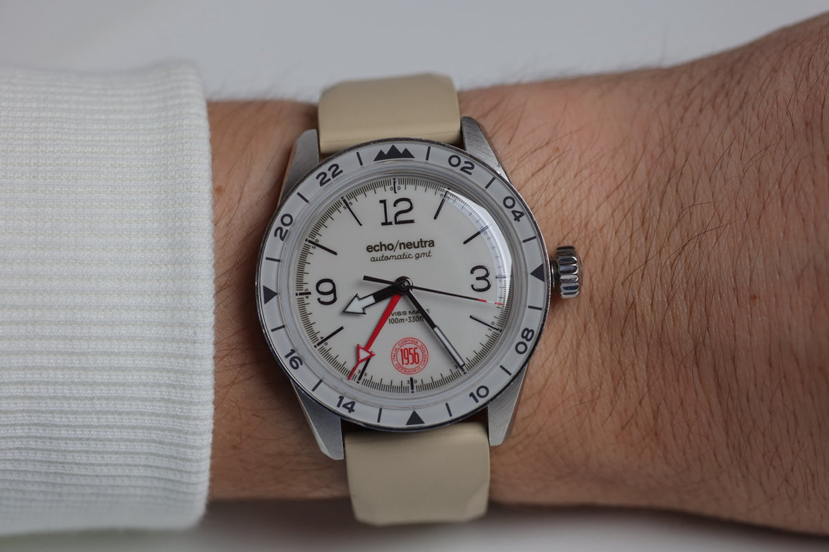 Montre Echo/Neutra : Cortina 1956 GMT Ivoire