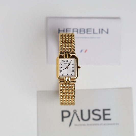 Montre Michel Herbelin : Perles Dorée
