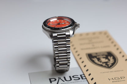 Montre HGP : Diver 200M Orange