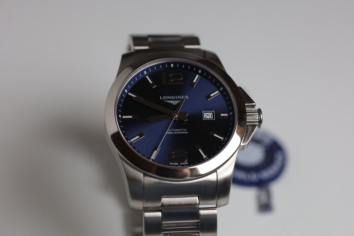 Montre Longines : Conquest Automatique Bleue 43 mm