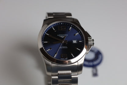 Montre Longines : Conquest Automatique Bleue 43 mm