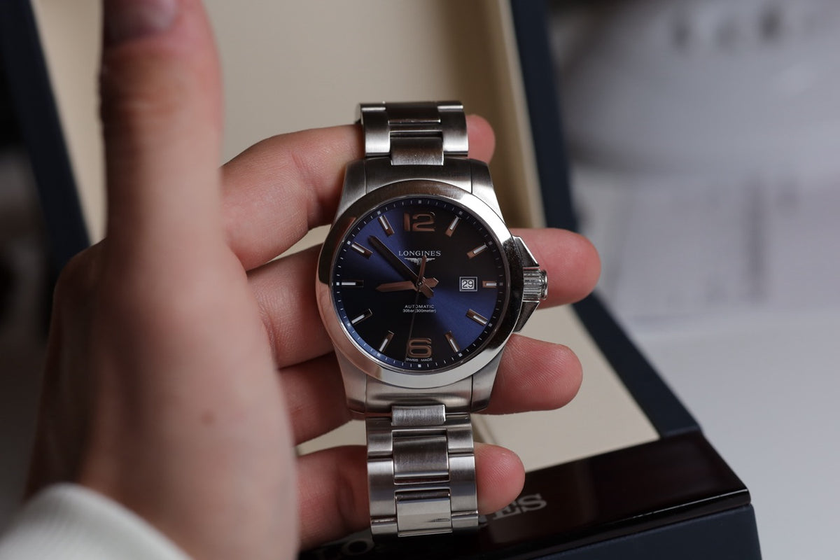 Montre Longines : Conquest Automatique Bleue 43 mm
