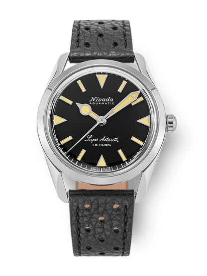 NIVADA GRENCHEN : SUPER ANTARCTIC 35 MM BLACK BEIGE LUMINOVA
