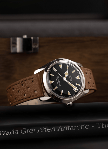 NIVADA GRENCHEN : SUPER ANTARCTIC 35 MM BLACK BEIGE LUMINOVA