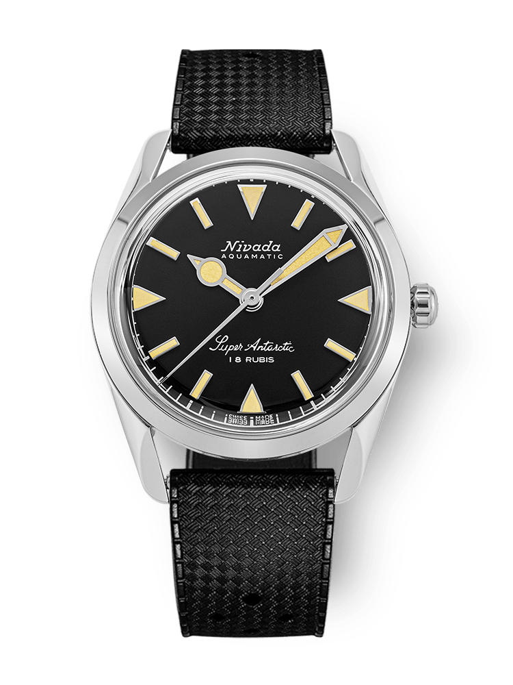 NIVADA GRENCHEN : SUPER ANTARCTIC 35 MM BLACK BEIGE LUMINOVA