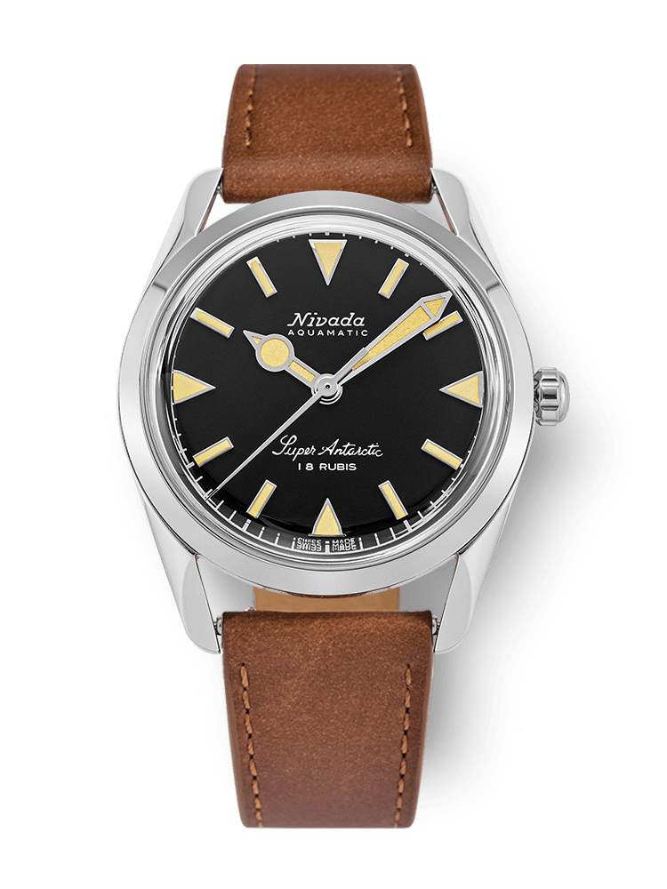 NIVADA GRENCHEN : SUPER ANTARCTIC 35 MM BLACK BEIGE LUMINOVA