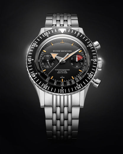 NIVADA GRENCHEN : CHRONOMASTER BROAD ARROW 41MM - AUTOMATIQUE