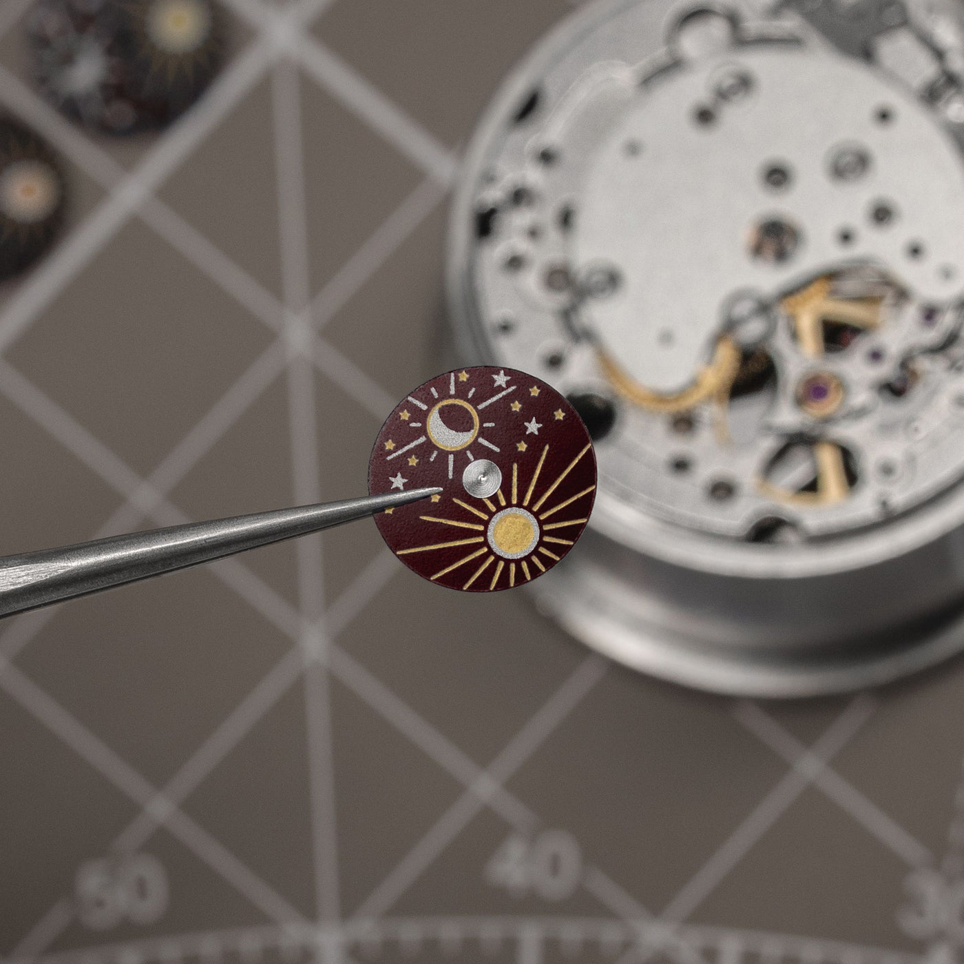 CHARLIE PARIS WATCH: INITIAL OPEN HEART DAY/NIGHT RED 