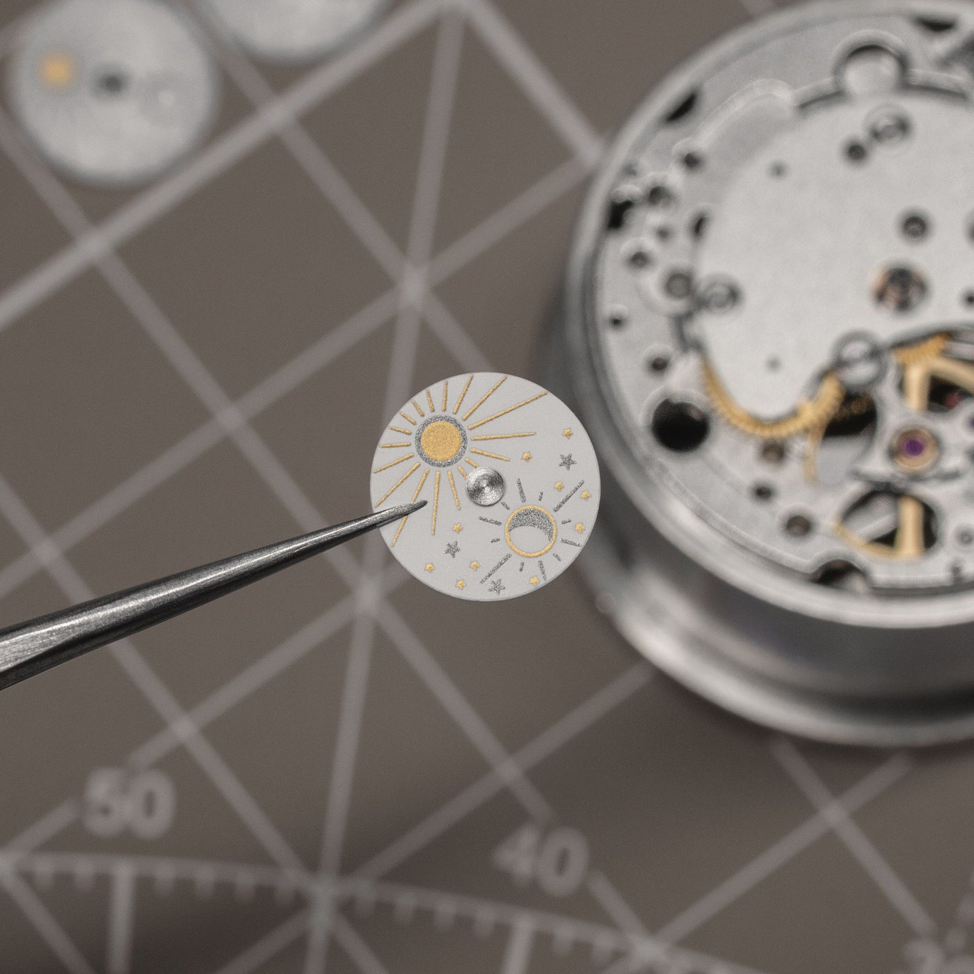 CHARLIE PARIS WATCH: INITIAL 36 OPEN HEART DAY/NIGHT ROSE GOLD