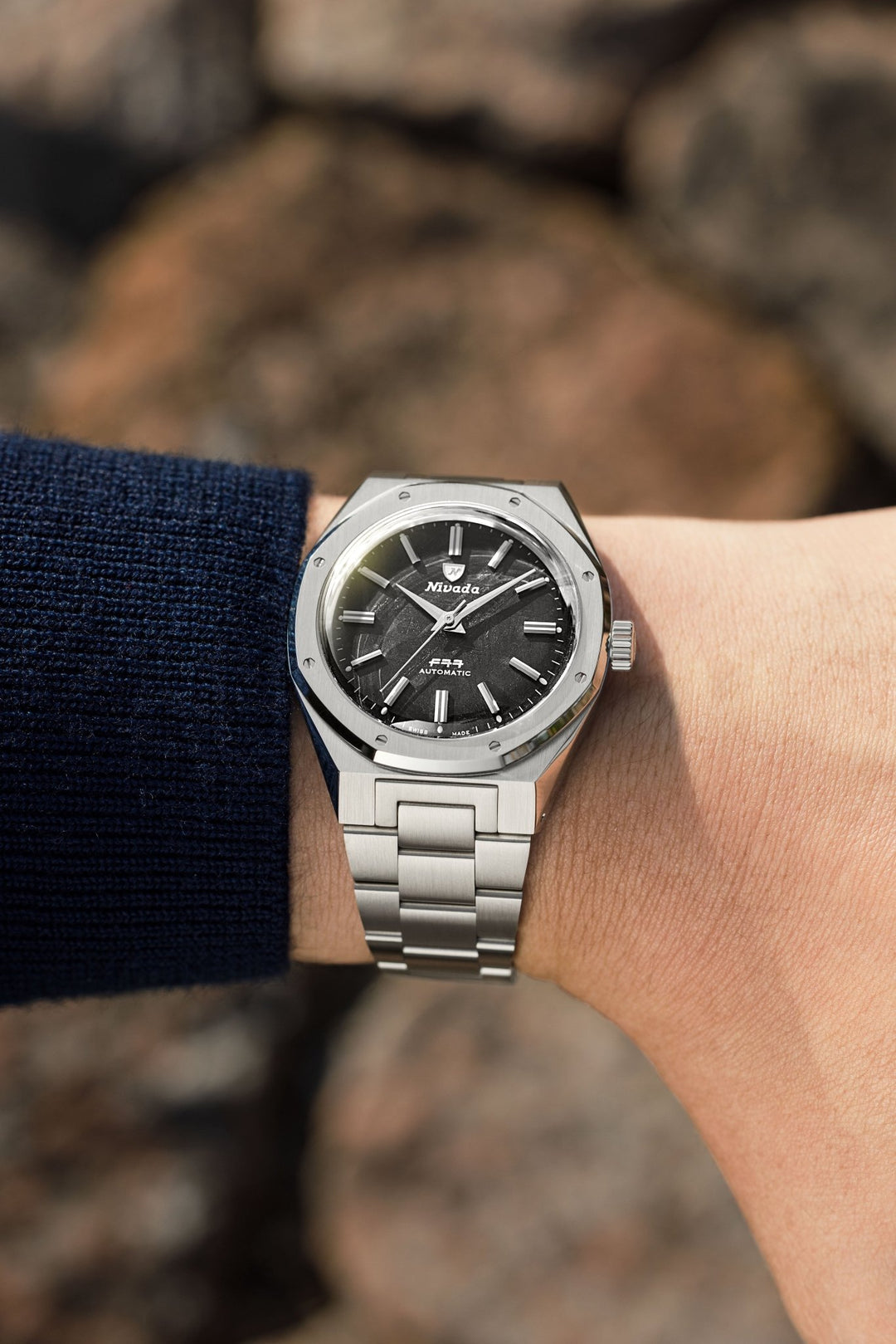 MONTRE NIVADA GRENCHEN F77 MÉTÉORITE MARK 2 38MM