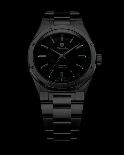 MONTRE NIVADA GRENCHEN F77 MÉTÉORITE MARK 2 38MM