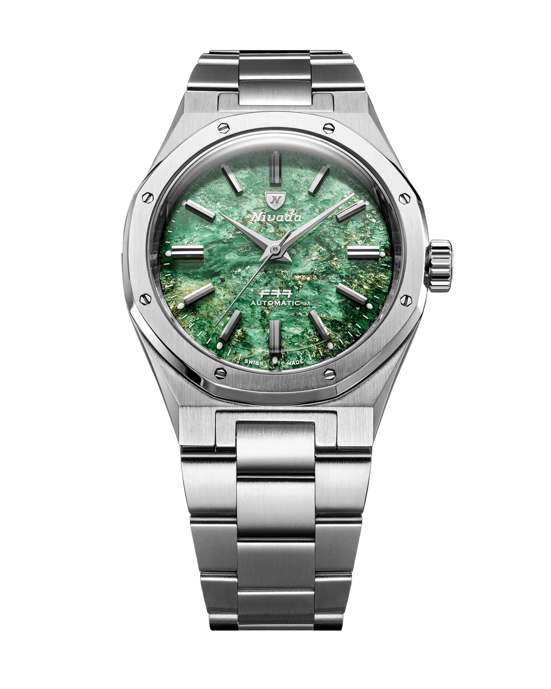 MONTRE NIVADA GRENCHEN F77 AVENTURINE VERTE MARK 2 38MM