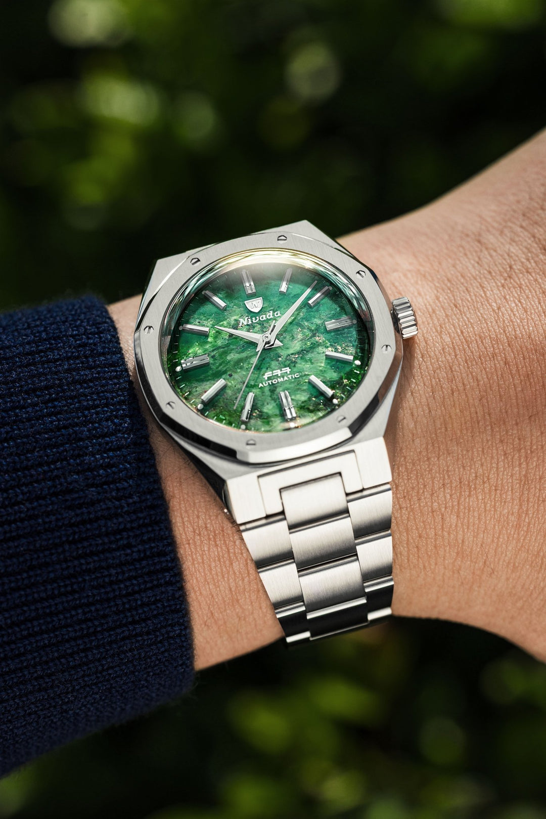 MONTRE NIVADA GRENCHEN F77 AVENTURINE VERTE MARK 2 38MM