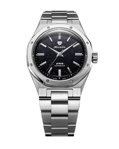 MONTRE NIVADA GRENCHEN F77 AVENTURINE BLEUE MARK 2 38MM