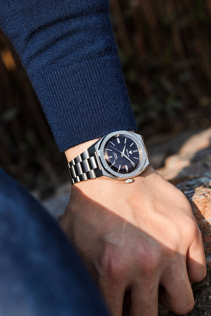 MONTRE NIVADA GRENCHEN F77 AVENTURINE BLEUE MARK 2 38MM